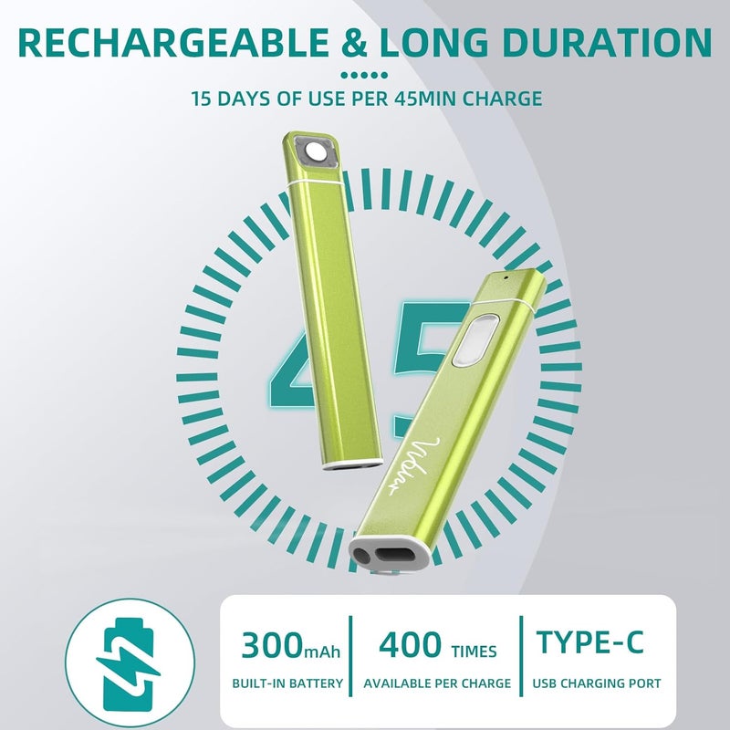 Vibis Insect Bite and Sting Relief, Rechargeable Bug Bite Itch Relief Thing Fast Symptom Relief for Mosquito Bites, Chemical-Free Treatment Natural Relief from Bug and Mosquito Bites Itching - Green - Image 5
